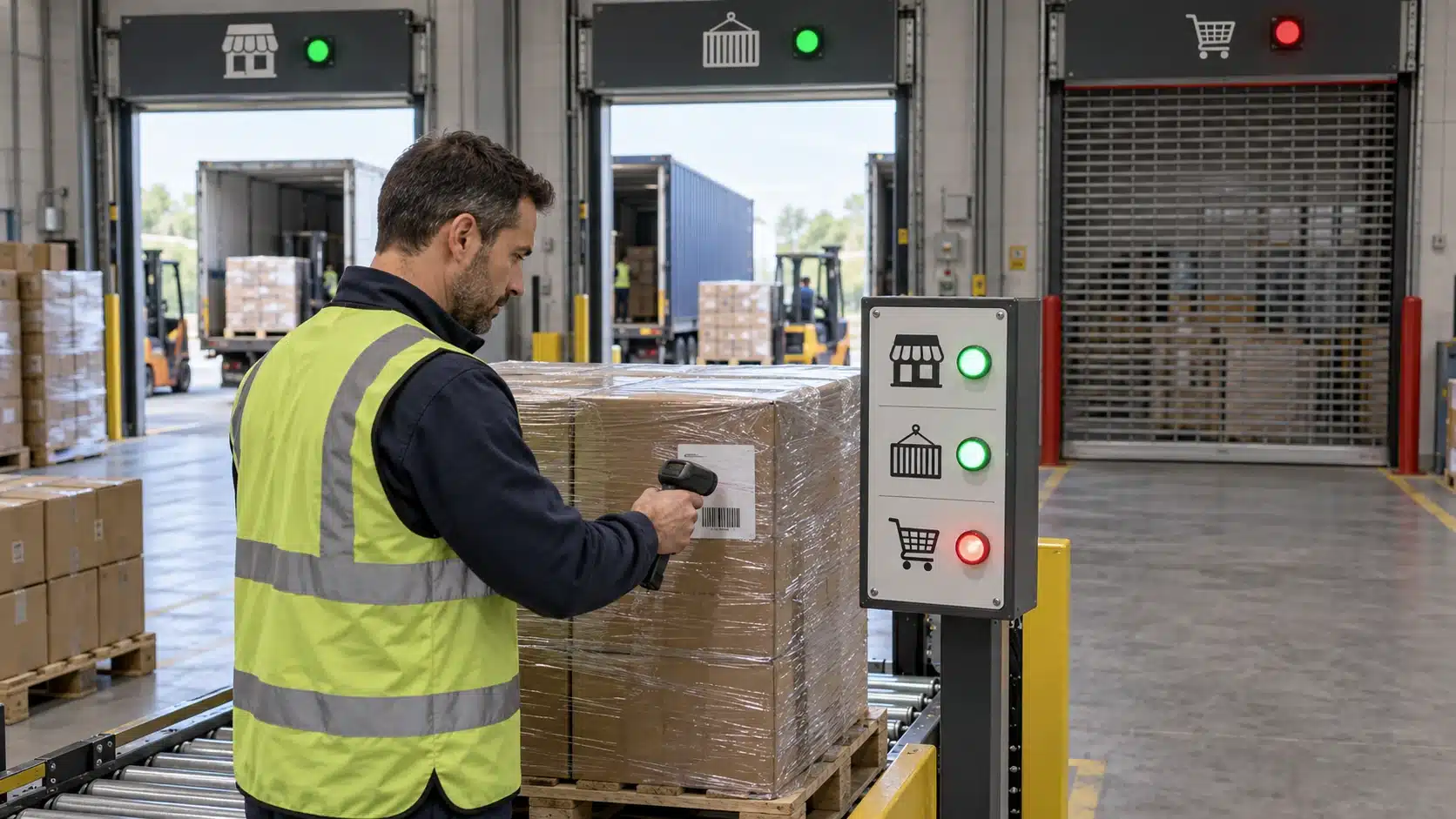 Responsable logistique contrôlant les circuits de revente autorisés pour un stock avant son expédition.