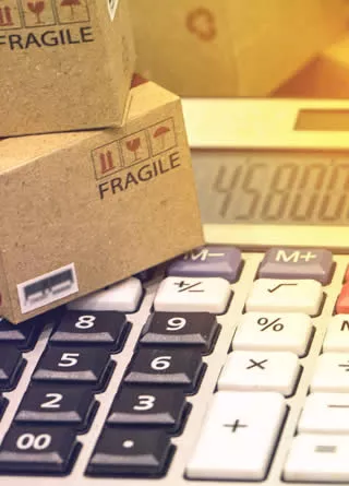 calculatrice pour inventorier ou faire un listing des cartons dans le stock à vendre